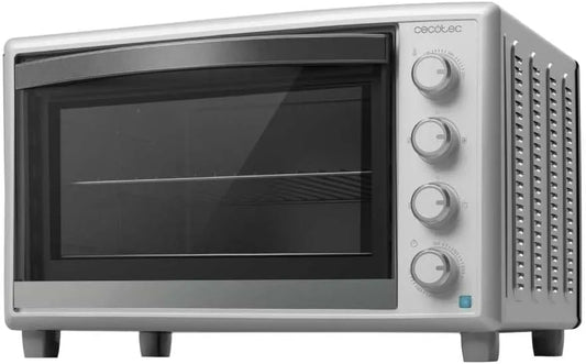 Cecotec Forno elettrico, 60 L, 2200 W, 12 programmi, 2 zone di temperatura, bianco, temperatura fino a 230°, Cecotec Forno Convezione da tavolo da 60