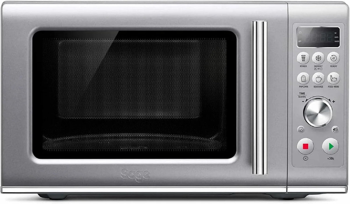 Sage Forno a microonde, argento, Sage - The Compact Wave Soft Close - Microonde Compatto - Argento