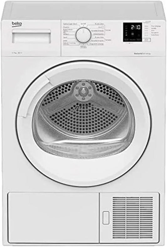 Beko DRXS722W 0-24h Asciugatrice, 84, 7x59, 7x50, 8cm, 7 kg, classe energetica A, stretto, bianco, Display Digit, Partenza ritardata 0-24h, Dimensioni