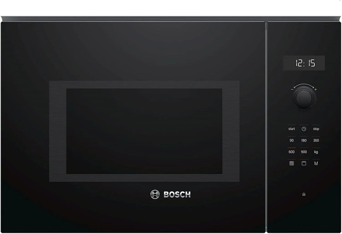 Bosch Serie 6 BEL554MB0 Forno a microonde, 31, 5 cm, 25 L, 900 W, grill, da incasso, nero, AutoPilot 8, Cerniera porta sinistra