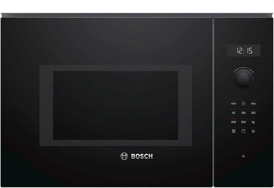 Bosch Serie 6 BEL554MB0 Forno a microonde, 31, 5 cm, 25 L, 900 W, grill, da incasso, nero, AutoPilot 8, Cerniera porta sinistra