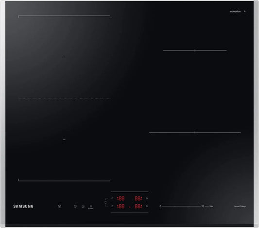 Samsung NZ64B5046JK/U1 Piano cottura elettrico, 60 cm, zona flessibile, autonomo, SmartThings, piastra elettrica, Autarkes, FlexZone, in vetroceramica