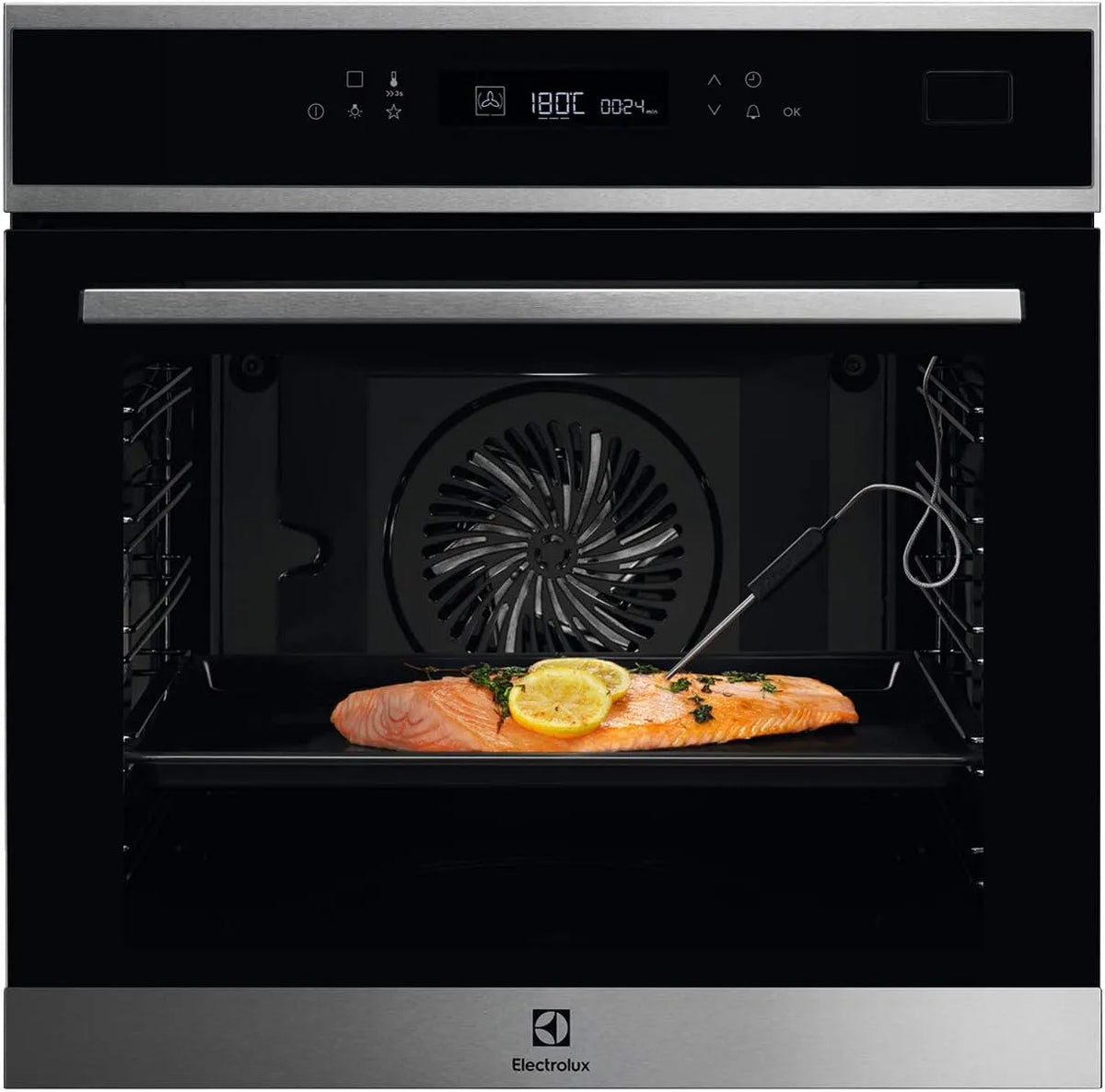 Electrolux EOB7S01X Forno elettrico, 70 L, 3000 W, classe energetica E, da incasso, vapore, acciaio inox