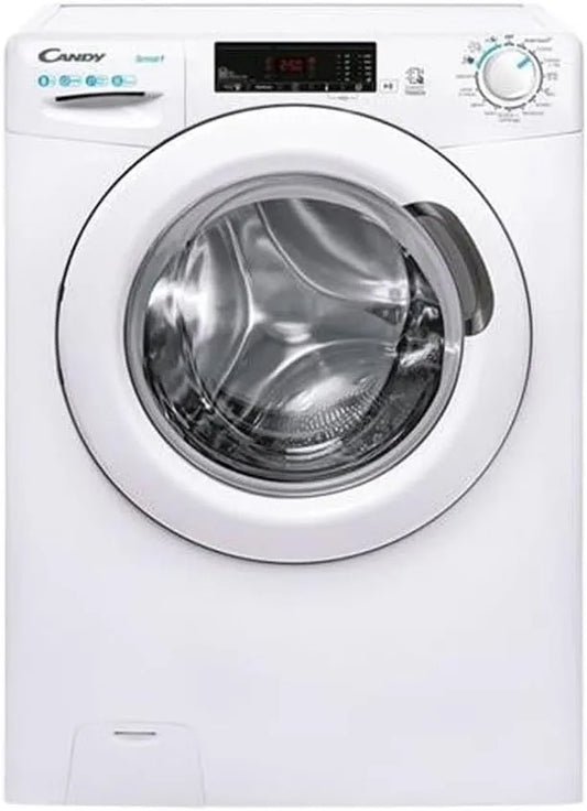 Candy CSS128TE-11 Lavatrice, 8 kg, classe energetica D, bianco, Candy Smart CSS128TE-11 Lavatrice 8 kg Centrifuga 1200 Giri