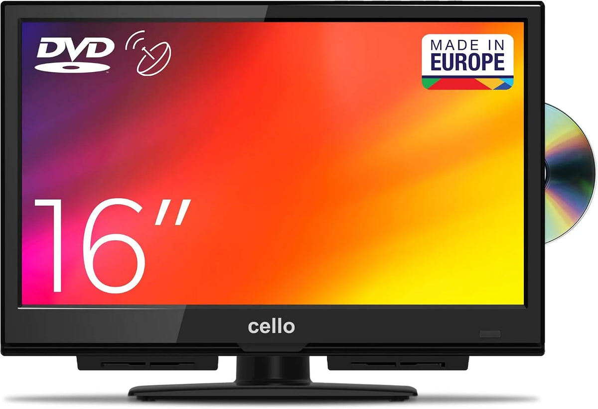 Smart TV, 16 pollici, 240 V, televisore, Cello C1624F, appartamenti e spazi compatti