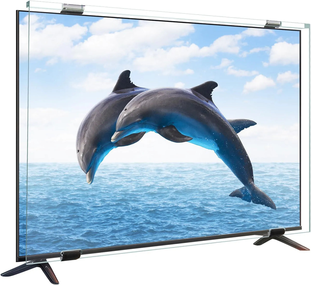Monitor, 55 pollici, Pannello Protettivo Televisione Antigraffio e Antiurto, HD Trasparente Pellicola Protettiva per Schermo TV per Monitor e Computer