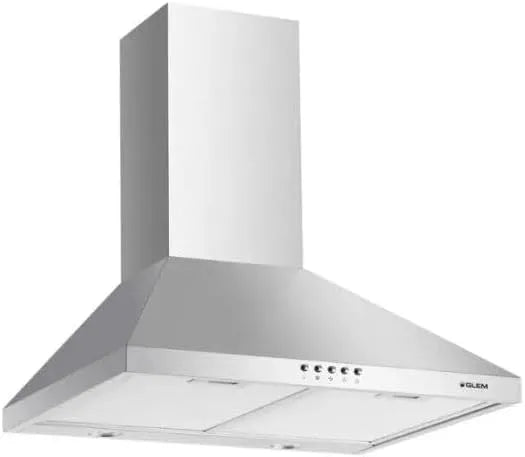 Cappa aspirante, 498 m3/h, cappa da cucina, Glem GHP745IX, montaggio a parete, acciaio inox
