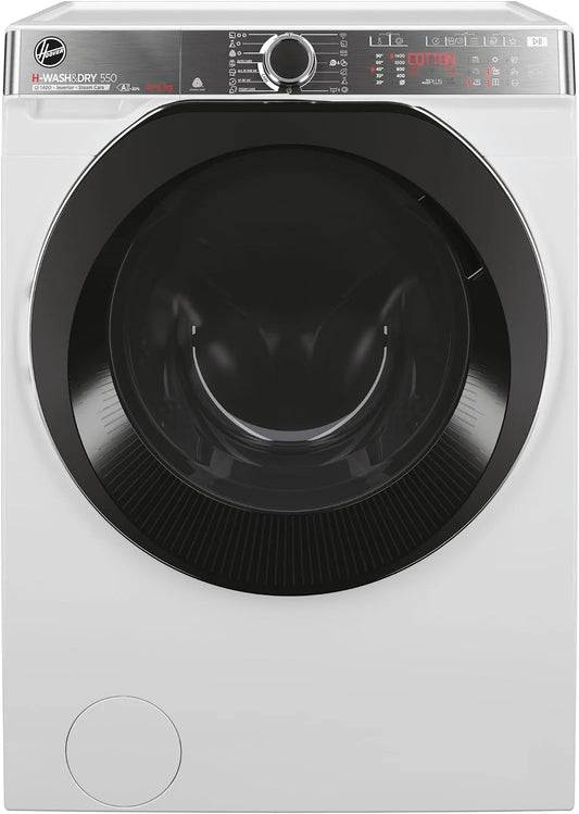 Hoover H5DPB 485BC9/1-S Lavasciuga, 8+5 kg, 89 x 60 x 53 cm, classe energetica A, lavatrice, asciugatrice, Wi-Fi, Bluetooth, Inverter, bianco