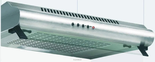 Cappa aspirante, 235 m3/h, cappa da cucina, Glem GHC631IX, acciaio inox