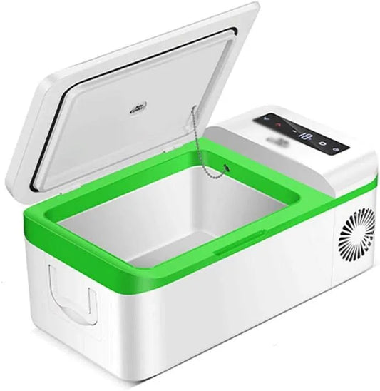 Frigorifero portatile V, 24, 15 L, 12 V, vano congelatore, auto, mini frigo portatile, congelamento del compressore -64 ° F, 110~220