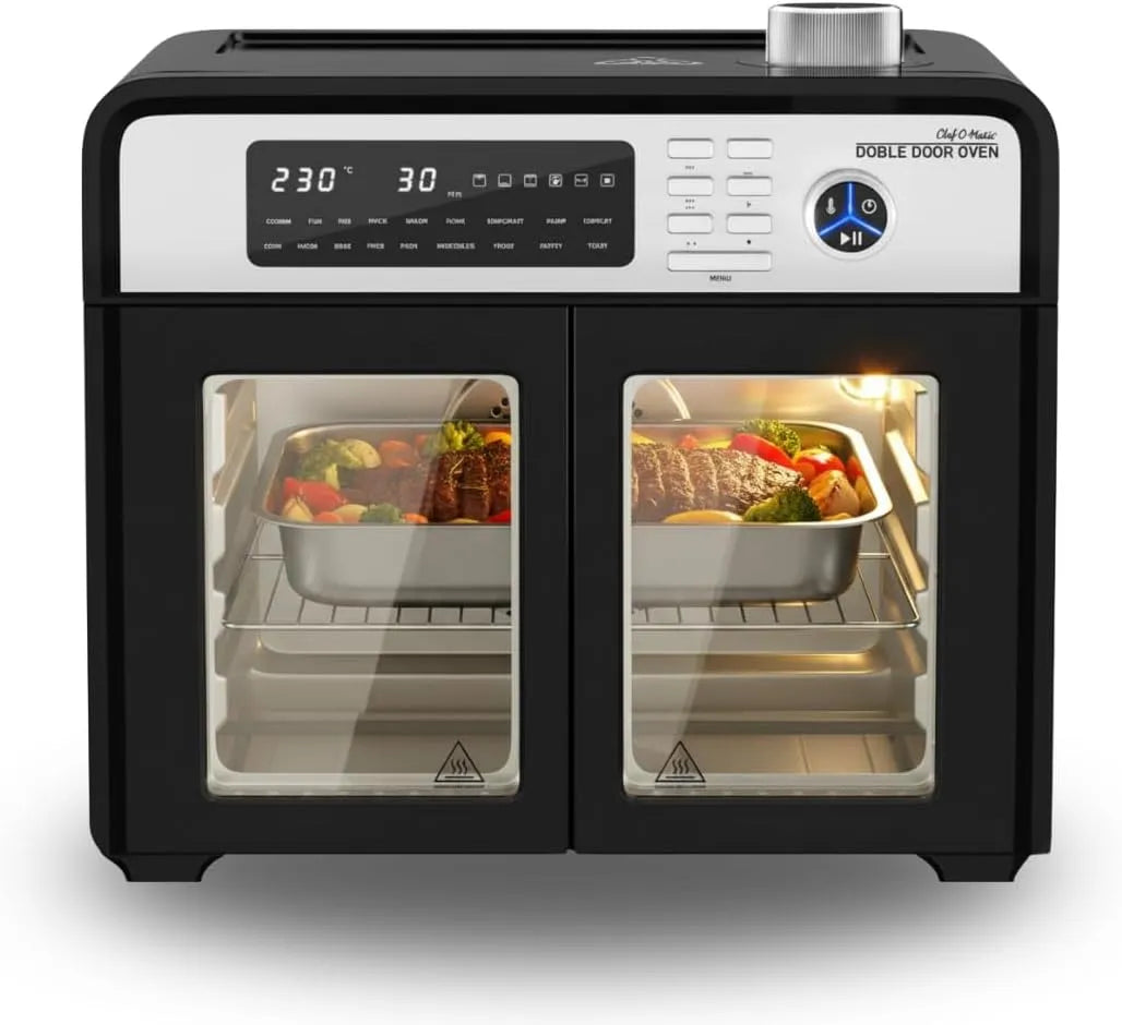 Forno elettrico, 28 L, STARLYF Doble Door Oven 28L, Forno Friggitrice ad Aria XXL