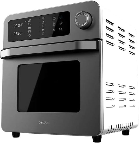 Cecotec Forno elettrico, 15 L, 1700 W, touch, acciaio inox, 10 Menu preimpostati, 60-230 o, Acciaio inossidabile, Cecotec Forno Friggitrice Bake&Fry