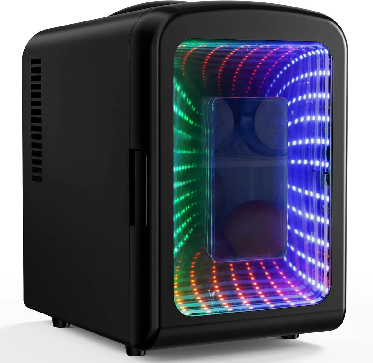 Frigorifero portatile 4L, 4 L, auto, mini frigo portatile, Antarctic Star Mini Frigorifero Compatto con Luce di Gioco 4L, 6 Lattine, Ufficio e Camera