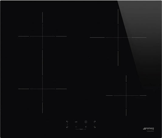 Smeg SI1B2642D Piano cottura a induzione, 60x51 cm, 4 fuochi, piastra a induzione, nero