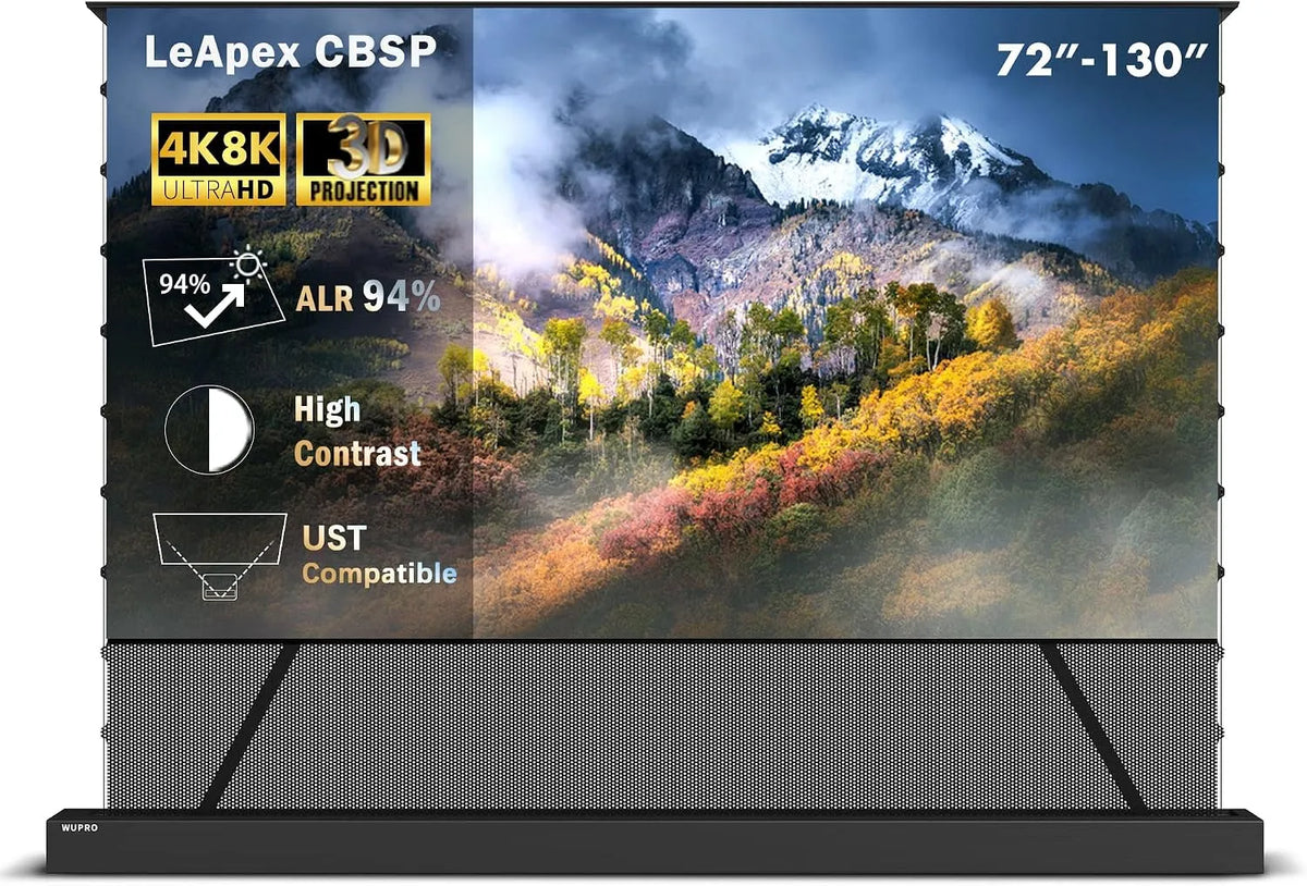 modello 4K, 8K, LeApex Schermo di Proiezione Retrattile Elettrico CBSP ALR - Schermo Intelligente 4K