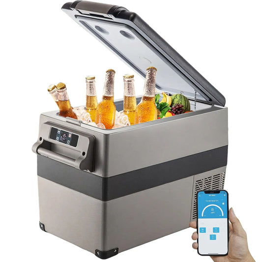 VEVOR Frigorifero portatile, 45 L, 18 pollici, vano congelatore, auto, mini frigo portatile, Congelatore Domestico da Viaggio Piccolo Congelatore per