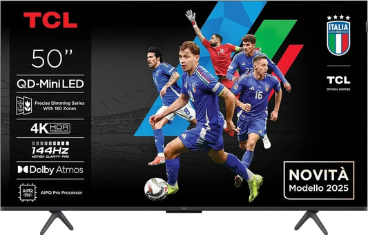 Smart TV 50C69K H.264, 50 pollici, classe energetica E, televisore, 4K UHD, QLED, Wi-Fi, DVB-T2, 265