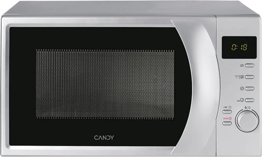 Candy CMG2071DS Forno a microonde, 45, 2 x 33, 5 x 26, 2 cm, 20 L, 700 W, grill, libera installazione, scongelamento, argento, App hOn, 20 Litri
