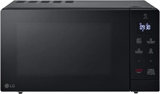 LG MH7032JAS Forno a microonde, 30 L, 1000 W, 28 programmi, nero, display a LED, con griglia, facile da pulire, colore: Nero