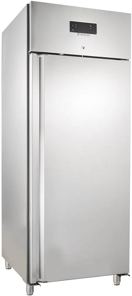 Congelatore, 616 L, professionale, acciaio inox, freezer verticale, 3 ripiani regolabili, 1 Monoblocco, struttura robusta, attrezzatura per la