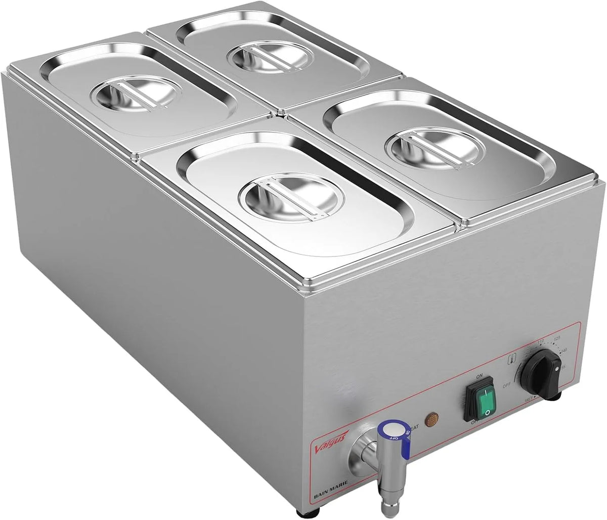 Prodotto Valgus Commercial 15L Bain Marie Buffet Scaldavivande in Acciaio Inox
