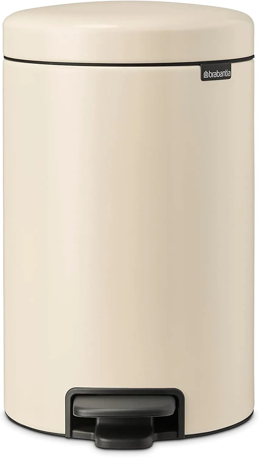 Prodotto Soft Beige, Brabantia NewIcon Pedal Bin Pattumiera a Pedale Media, 12 L